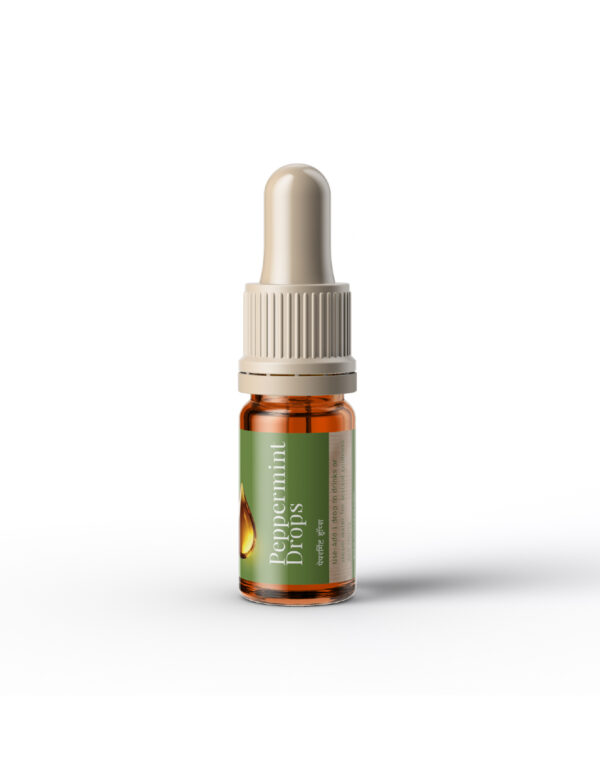 Organic peppermint drops for digestion - 5ml bottle SpiceEss peppermint drops with dropper - FSSAI certified